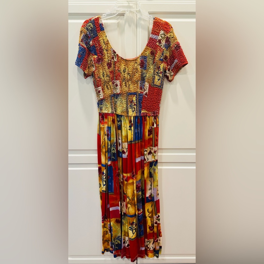 Colorful Coldwater Creek Bold Size L Dress Perfection!